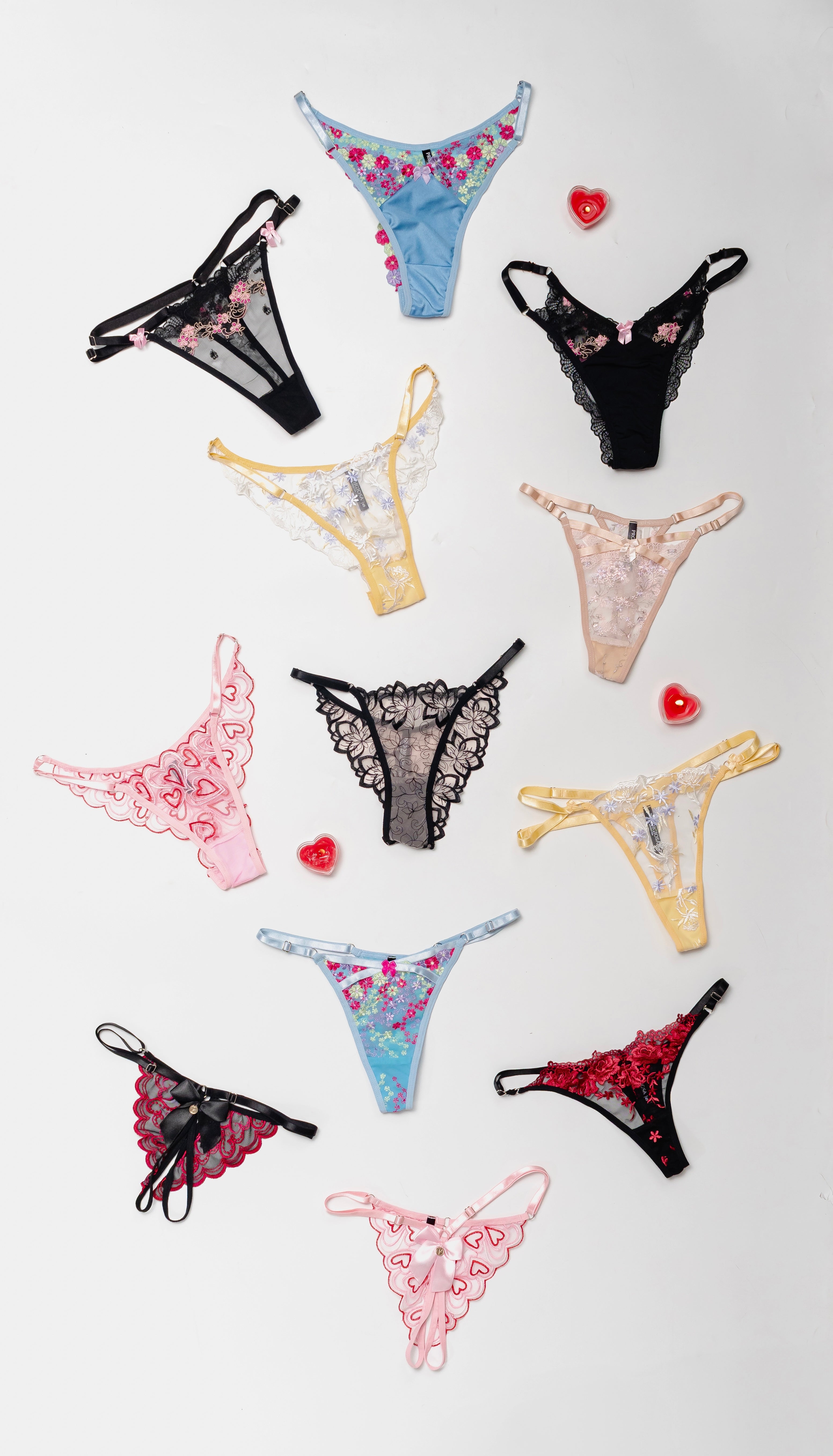 Pack 3 truzas - Tull bordado