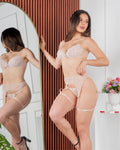 Set Dianne - beige y lila